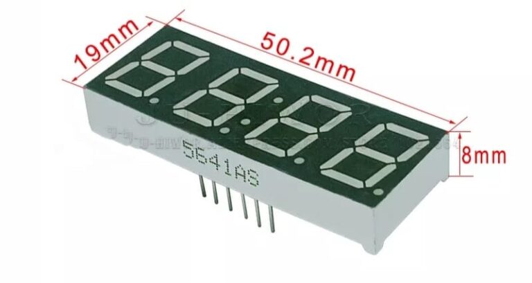 DISPLAY 4 DIGITOS 7 SEGMENTOS 5461AS-1 - Akim-BOT